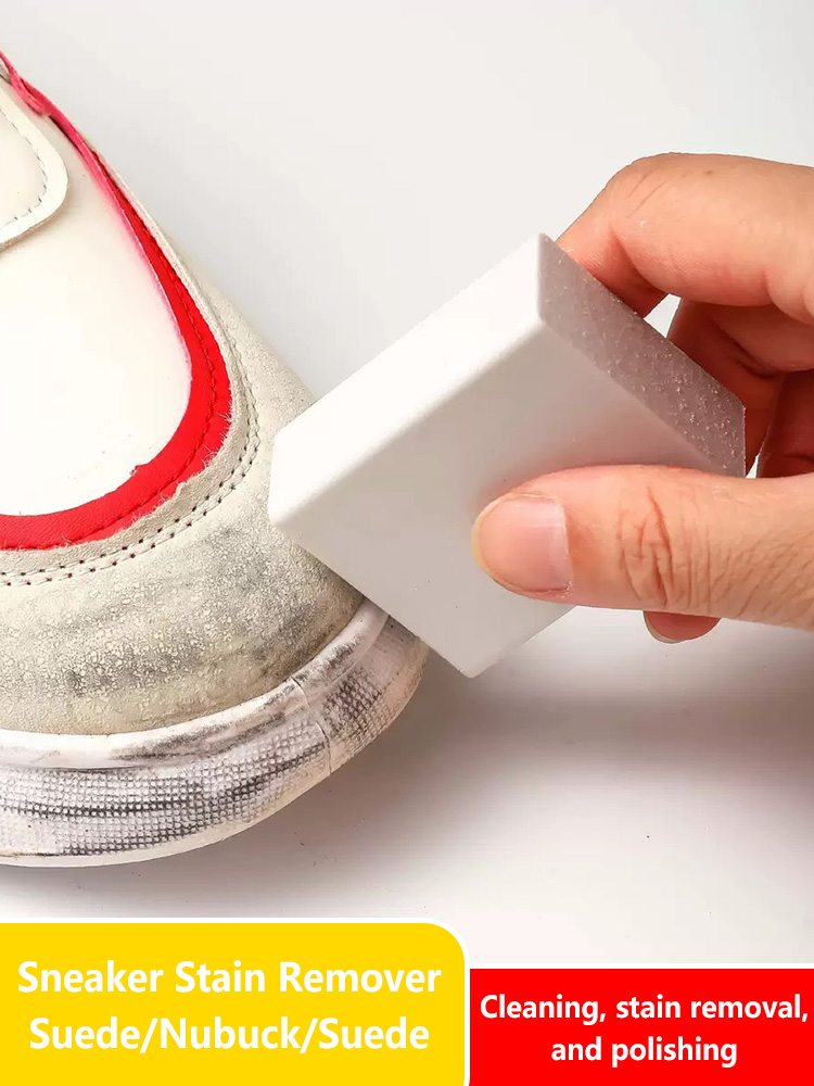 Sneaker Care Whitener - ยางลบทำความสะอาดรองเท้าหนังกลับและรองเท้าผ้าใบ น้ำยาดูแลรองเท้าหนังด้าน น้ำยาฟื้นฟูสีหนังกำมะหยี่และขจัดคราบ