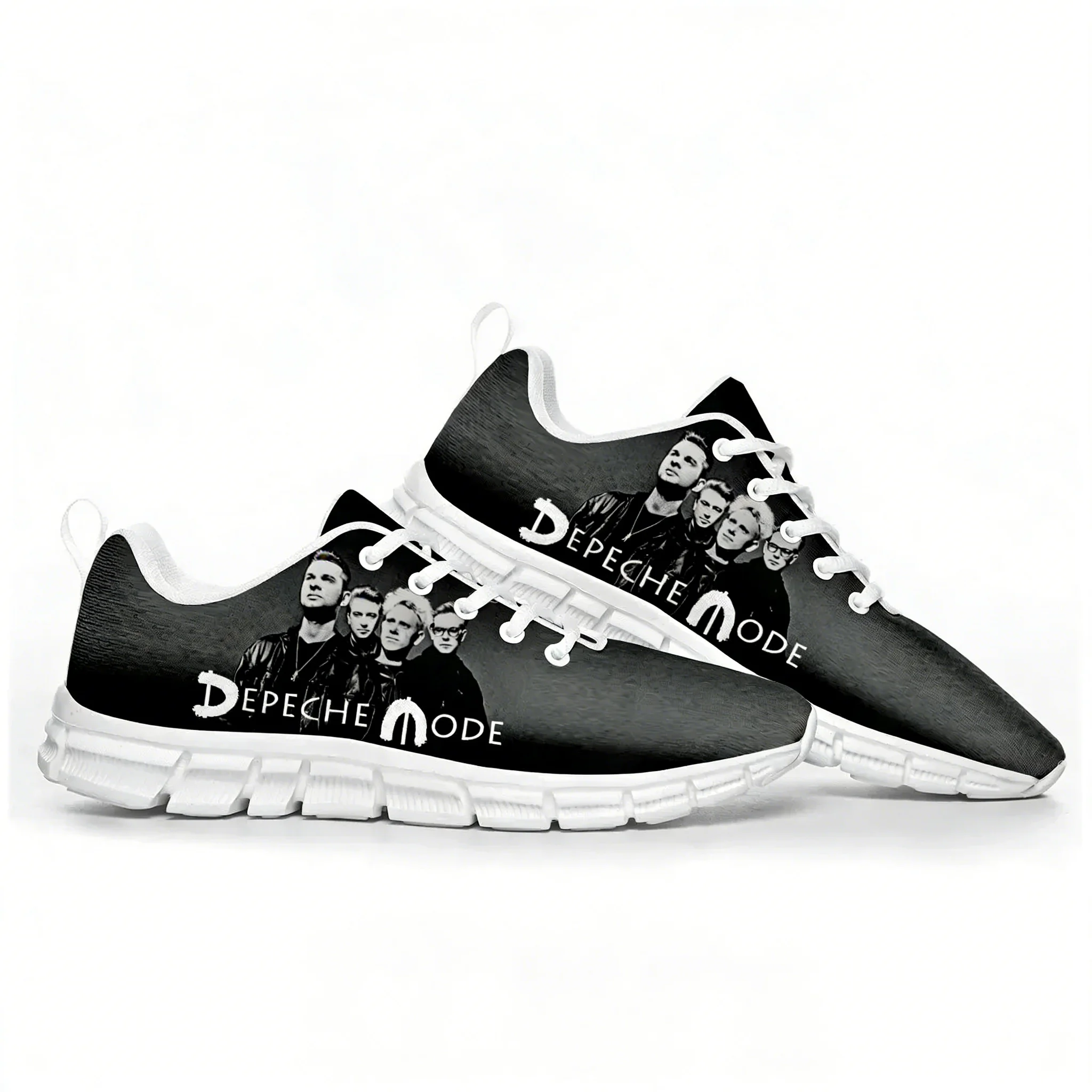 White Sneaker Care Kit - รองเท้ากีฬา Depeche Rock Band Mode สำหรับผู้ชายและผู้หญิง