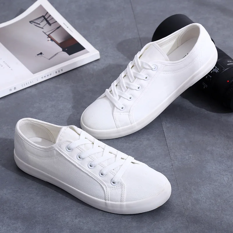 White Sneaker Care Kit - สีขาวรองเท้าผ้าใบคู่รองเท้าฤดูร้อนรองเท้า Lace Up นักเรียนผ้ารองเท้าสตรีรองเท้ารองเท้าผ้าใบสีขาวรองเท้า