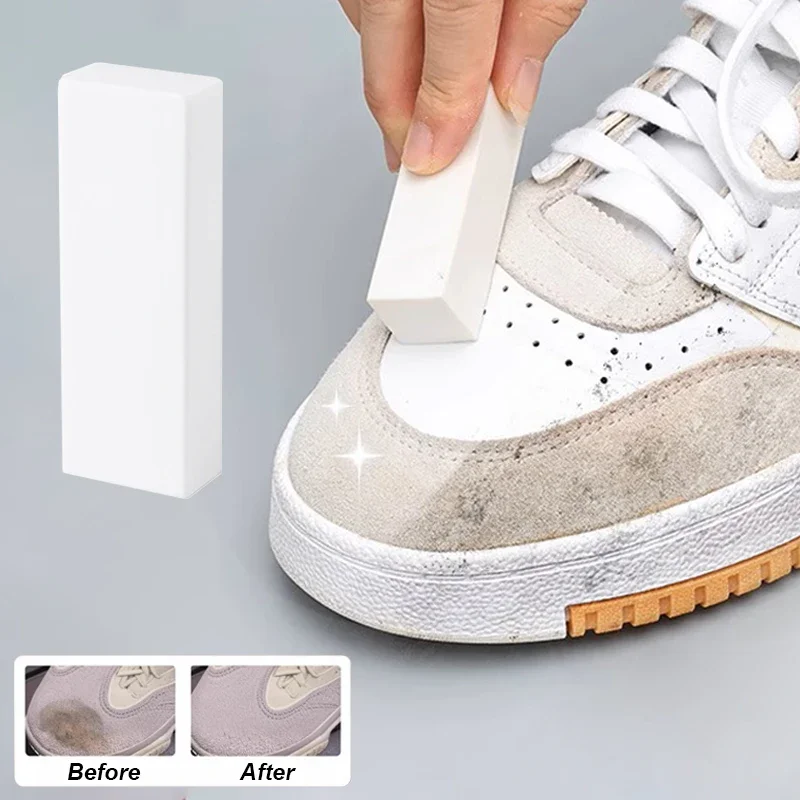 Sneaker Care Whitener - 2026 ยางลบทำความสะอาดรองเท้าหนังกลับและรองเท้าผ้าใบ สำหรับดูแลรองเท้าหนังด้าน ฟื้นฟูสีขาวของหนังกำมะหยี่ และเครื่องมือขจัดคราบ