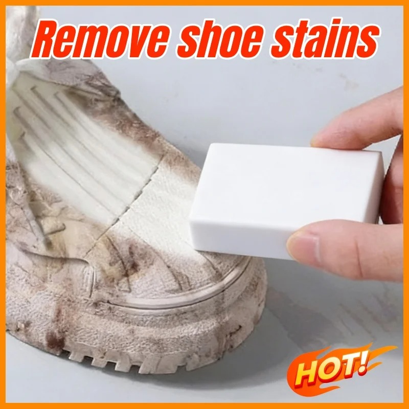 Sneaker Care Whitener - ยางลบทำความสะอาดรองเท้าหนังกลับแบบใหม่ อุปกรณ์ขจัดคราบและฟื้นฟูสีขาวสำหรับรองเท้าหนังกลับและหนังด้าน อุปกรณ์ดูแลรองเท้าประจำวัน