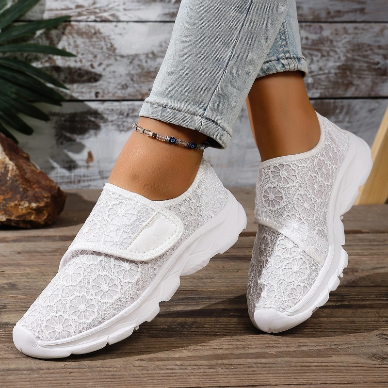 White Sneaker Care Kit - รองเท้าผ้าใบผู้หญิงรองเท้าน้ำหนักเบารองเท้าระบายอากาศได้ดีสำหรับผู้หญิงสบายเดินกลางแจ้งสีดำสีขาวซาปาติญ่า มูเฮร์ขนาด 36-42