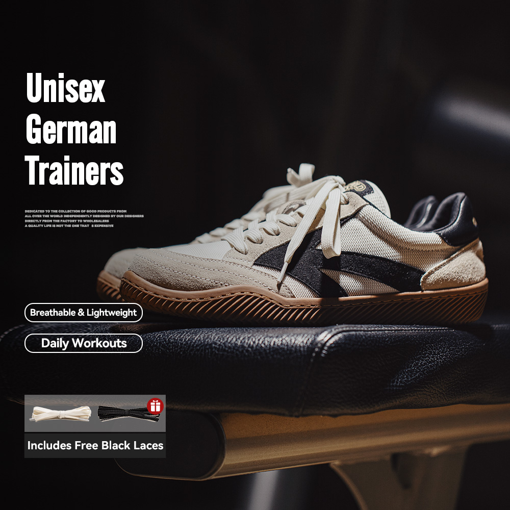 White Sneaker Care Kit - Maden Retro Patchwork เยอรมัน Trainers รองเท้าสําหรับ