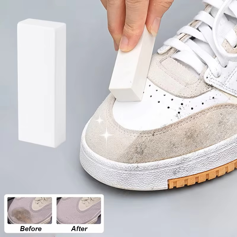 Sneaker Care Whitener - ยางลบทำความสะอาดรองเท้าหนังกลับและรองเท้าผ้าใบ น้ำยาดูแลรองเท้าหนังด้าน น้ำยาฟื้นฟูสีหนังกำมะหยี่และขจัดคราบ