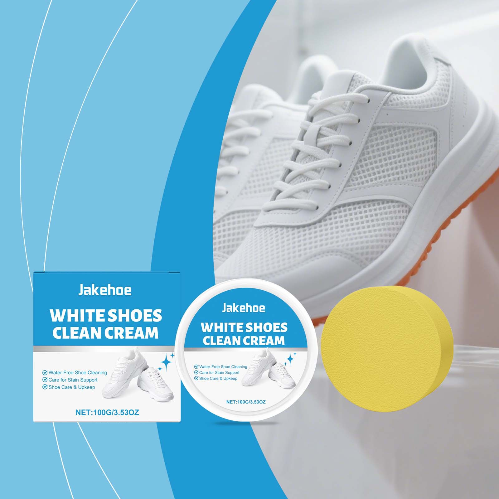 ครีมทำความสะอาดรองเท้าสีขาว น้ - Sneaker Care Whitener บทวิจารณ์และราคา